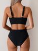 Plunging Backless Beach Vacation Swimsuit Sexy Bikini Women Split Swimsuit High Waist Swimsuit Suit Fine Stitching In A Variety of Colors Beachwear