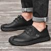 Ručně vyráběné Retro boty z hovězí kůže Muži Ploché Móda Ležérní Boty Muži Mokasíny Mokasíny Muži Boty Kůže