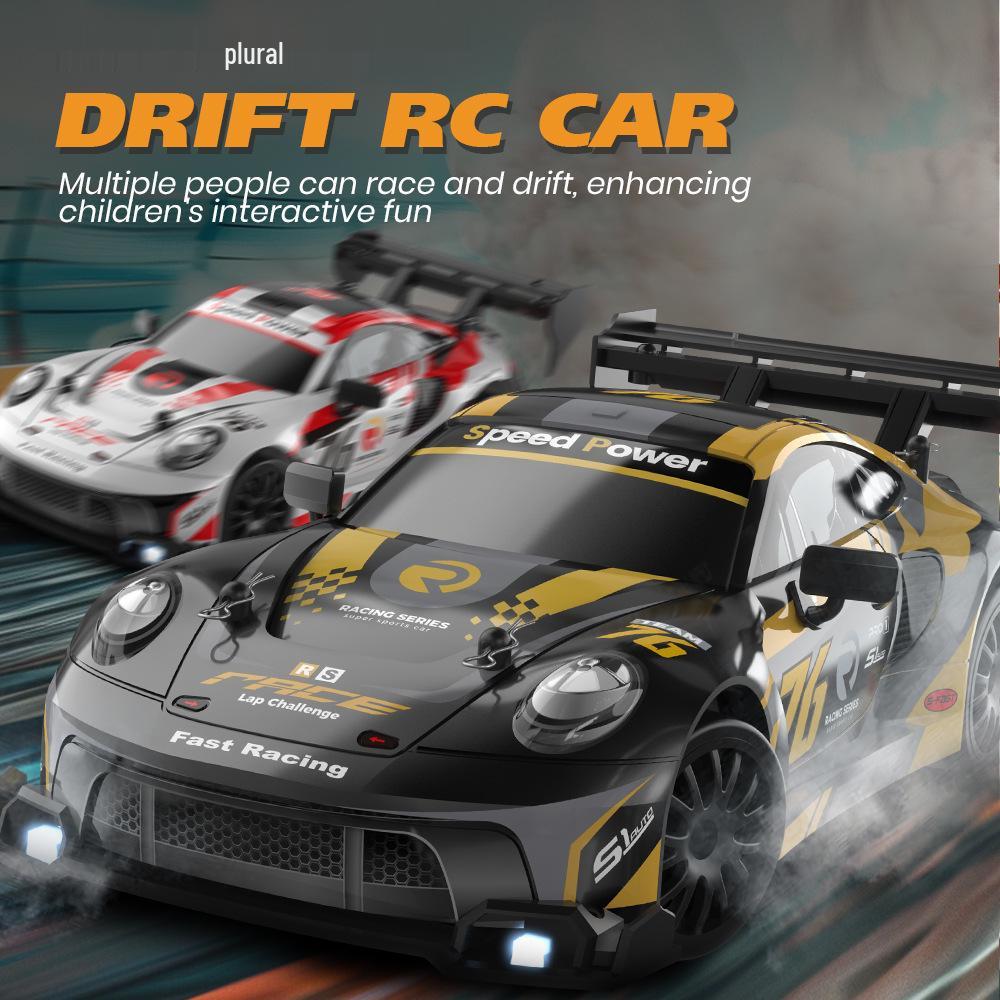 1:24 High-Speed RC Drift Car, Mustang AE86, Four-Wheel Drive, Rechargeable