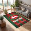 South Sydney Rabbitohs Crystal Velvet Rug, Custom Name Text Personalized Non‑Slip Floor Mat for Home Decor Gift