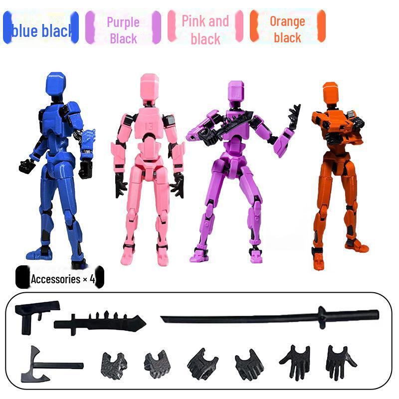 3D Movable Jointed Children's Dolls - Decompression Toy