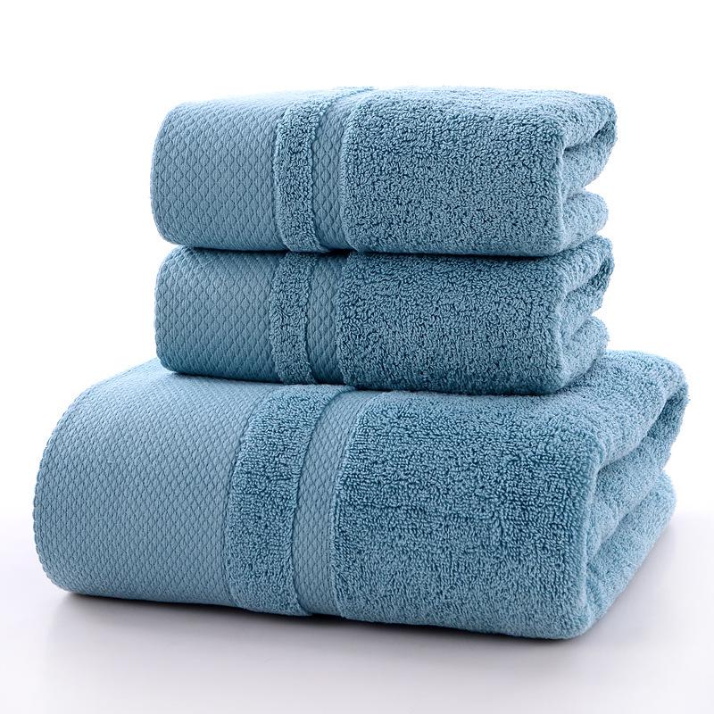 Premium All-Cotton Bath Towel: Thick, Soft, Absorbent, Antibacterial, Embroidered for Household and Hotel Use