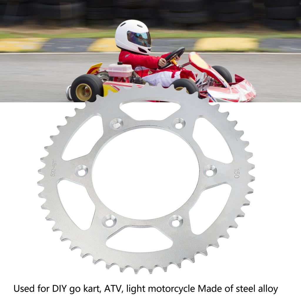 49Z Hinterradritzel Verschleißfest Ölfest Stahl Kettenrad Ritzel Ersatz für Motorrad