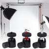 Round Head Tripod Head with 1/4" Hot Shoe 360 Rotatable Round Head Camera Mount Adapter Ballhead for Tripods Monopods