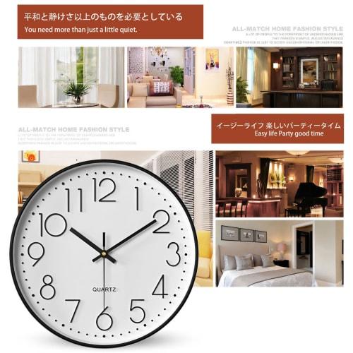 Oblivi Non-Radio Controlled Wall Clock, Stylish, Nordic Design, Continuous Second Hand, Quiet, Wall Clock, Wall Clock for Home, Bedroom, Room Decorati