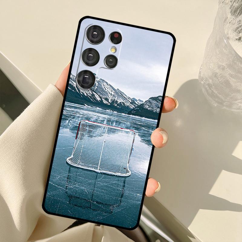 Ice Hockey Rink Sport Case For Samsung Galaxy S25 S24 S23 S22 S21 S20 Ultra S9 S10 Plus S21 FE S25 FE Back Cover