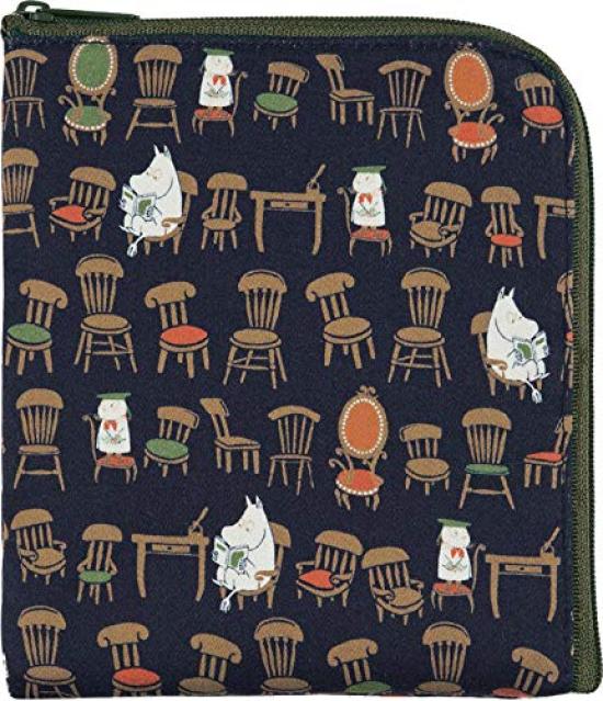 

Полотенце Миямото (Миямото) Плоский мини-кошелек, Moomin Chair, темно-синий, 13,5 x 15,5 x 1 см, Сделано в Японии