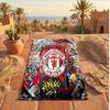 Manchester United Baskılı Mikrofiber Plaj Havlusu Hızlı Kuruyan Emici Büyük Havlu Plaj Yüzme Seyahat İçin