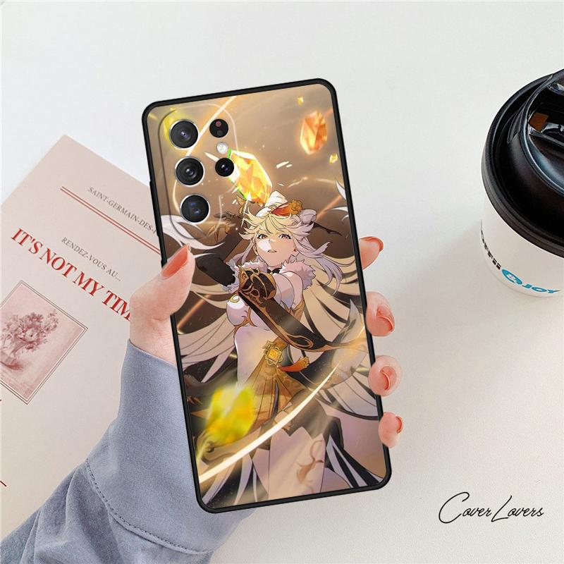 Genshin Impact NingGuang phone case For Samsung Galaxy S24 S25 S23 S22 Ultra Note 10 20 Plus S20 S21 FE Cover