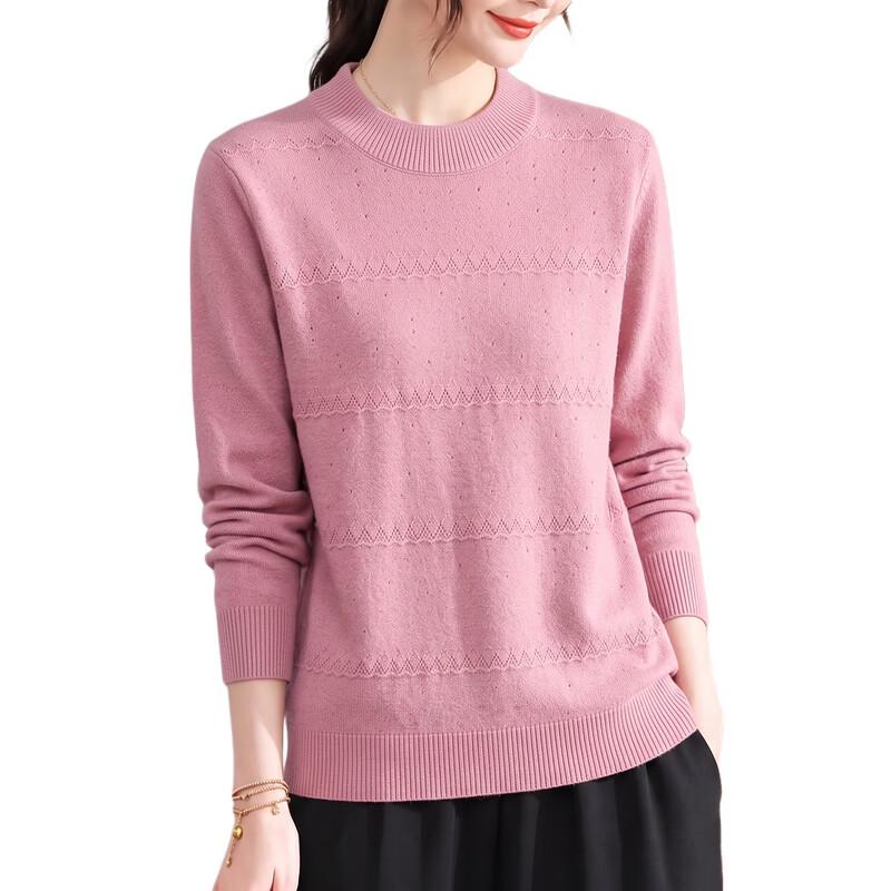 YUZHAOLIN Women's Autumn Crewneck Knit Sweater for Seniors
