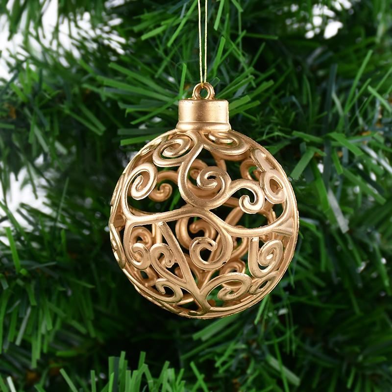 4/8 Stück Weihnachtskugel-Ornamente Gold Hohlstern Anhänger Weihnachtsbaum Hängende Dekoration für Zuhause 2026 Neujahr Navidad Geschenke