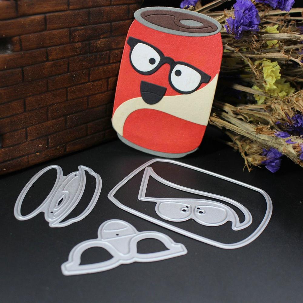 Cola Cans Cutting Dies Metal Stencil DIY Scrapbooking Album Paper Card Embossing Craft Die Cut Drink