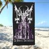 1pz M-Mayhem De Mysteriis Dom Sathanas Telo da Spiaggia Microfibra Asciugatura Rapida Asciugamano da Bagno Per Piscina Spiaggia Viaggio Regalo per Fan Black Metal