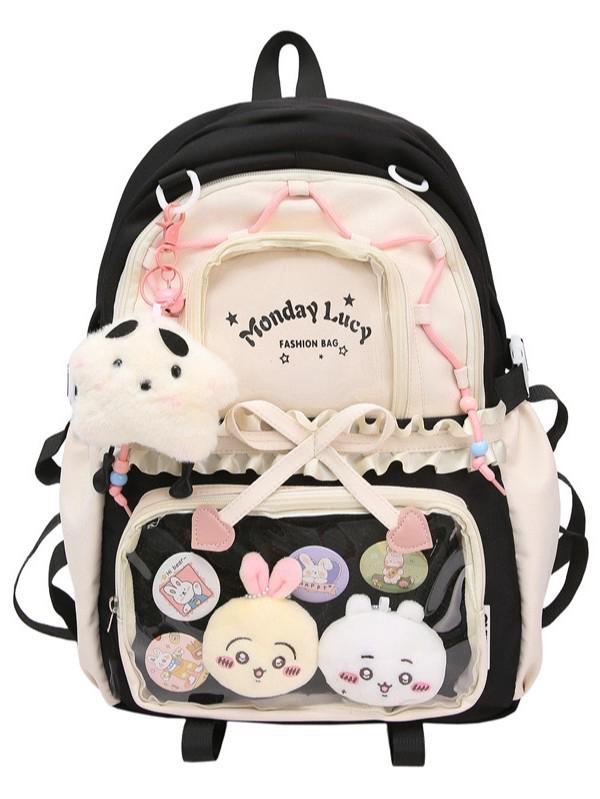 Lightweight Double-Shoulder Ita Bag for Girls, Students & Large-Capacity Carrying