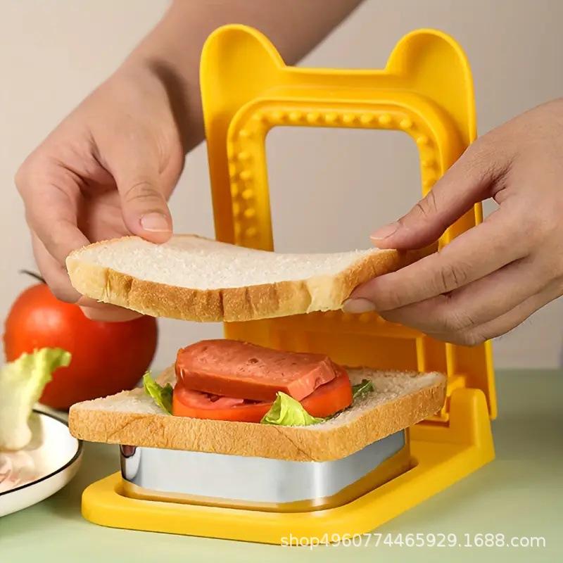 Stampo sigillante per sandwich in acciaio inossidabile bordatura stampo quadrato per sandwich tagliapane stampo per sandwich