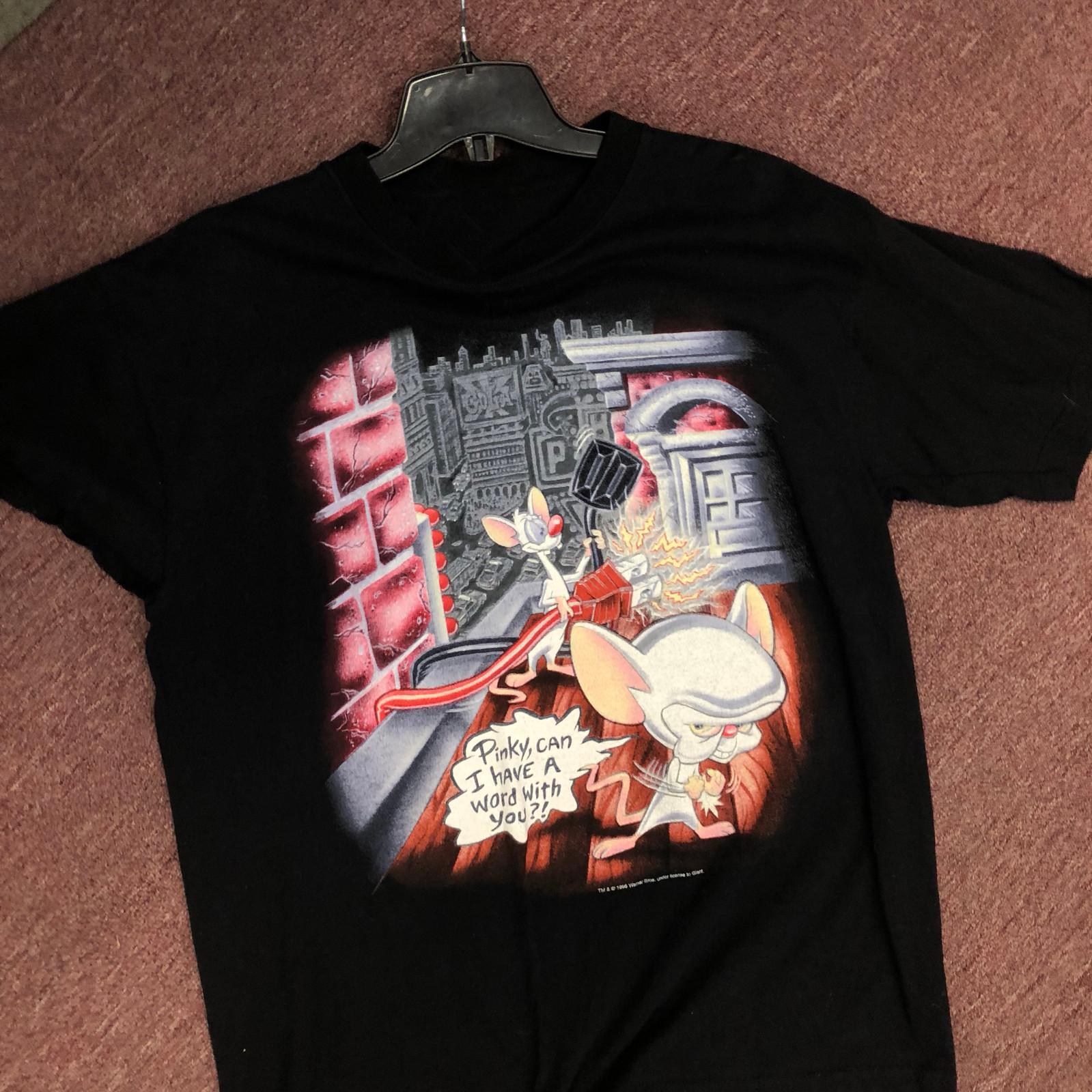 Pinky and The Brain T-Shirt Cotton Tee Funny Gift All Size SM L XL 234XL Unisex T-Shirt L