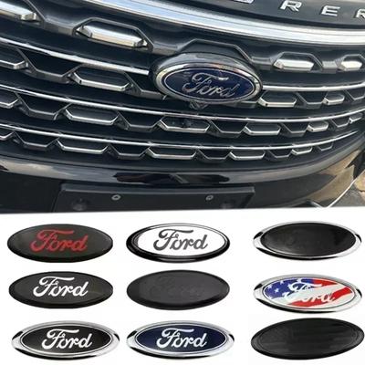 ABS Car Rear Trunk Sticker Front Hood Emblem for Fusion Ranger Escape Fiesta Explorer Focus Bronco Mondeo Transit