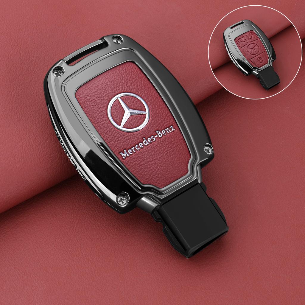 Car Zinc Alloy Key Case Bag Metal Key Shell For Mercedes-Benz A B C E G S V Class GLA GLC GLE GLK Vito Sprinter SL SLK Viano ML