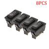 8Pcs Universal Auto Car Power Door Lock Window Rocker Switches 5 PIN Replacement