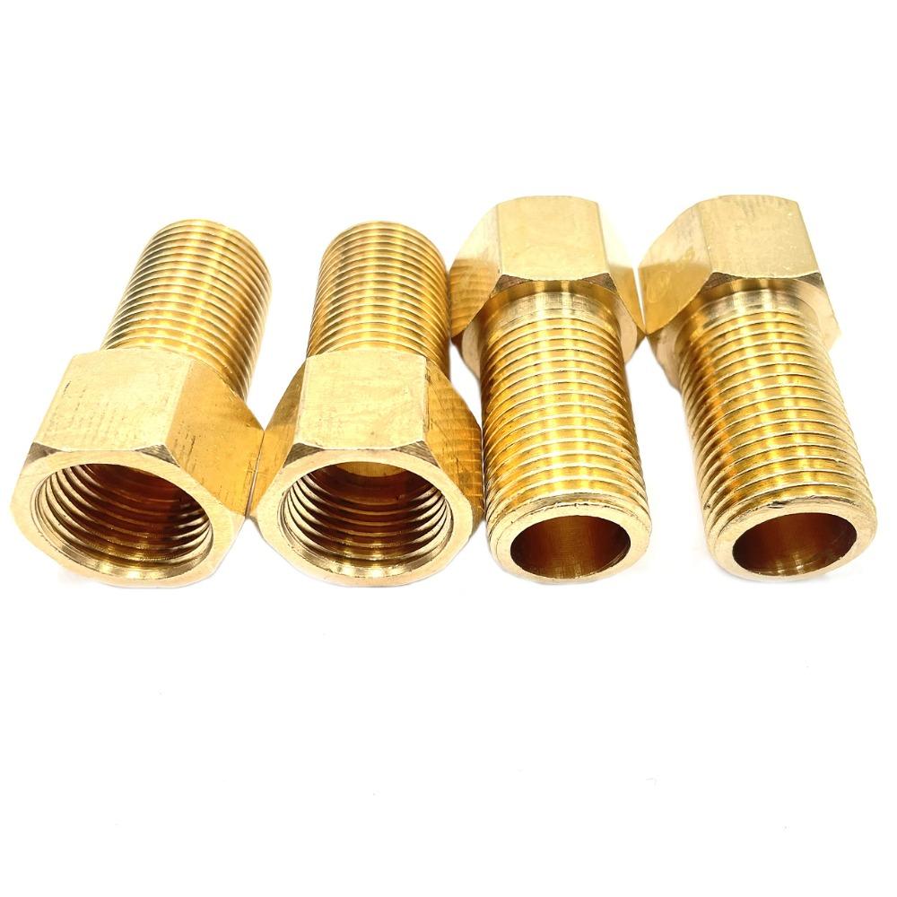 

4 шт. латунь 4 шт. латунный внутренний и внешний удлинитель провода, рабочий соединитель