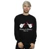 Disney Mens Mickey Mouse Love Hands Sweatshirt