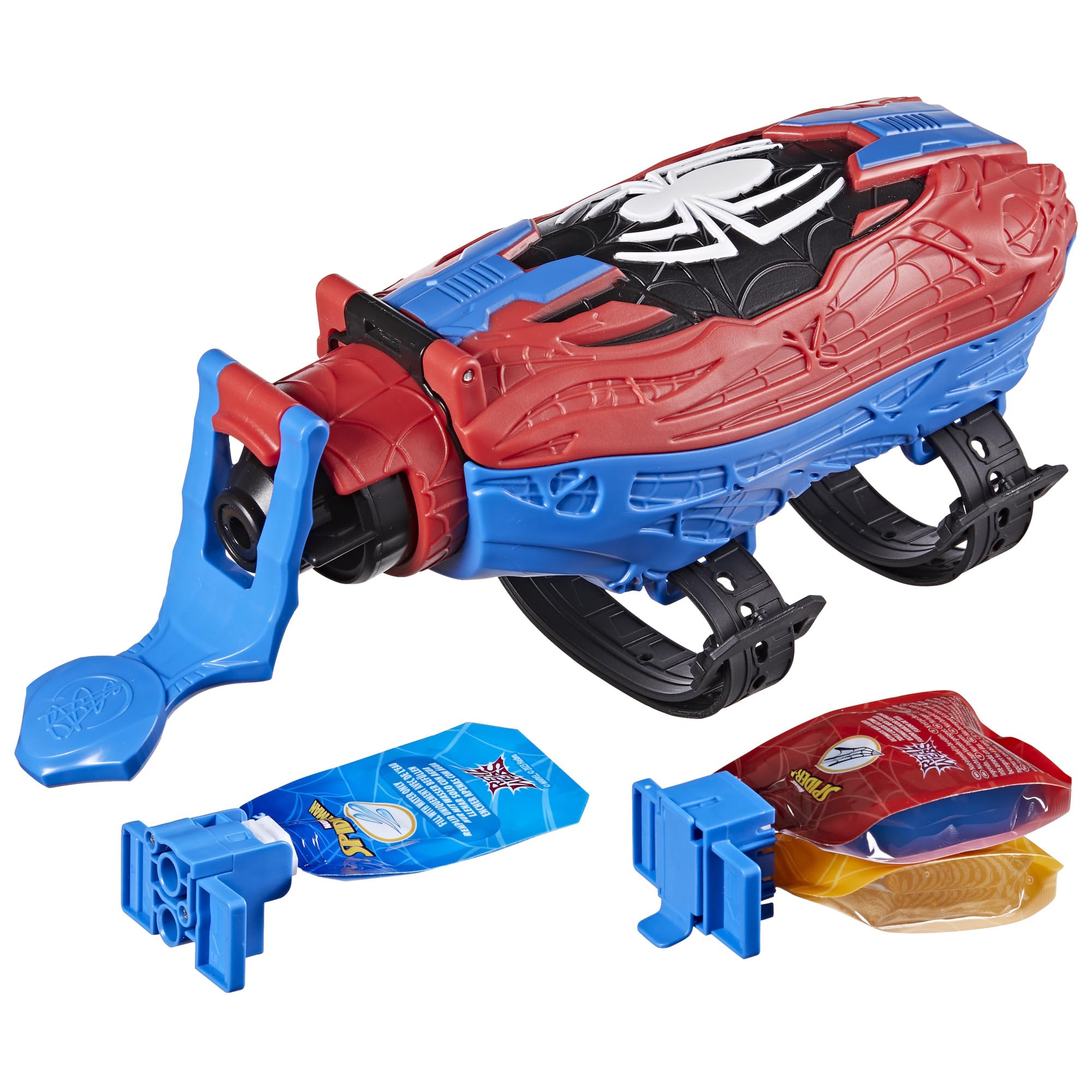 Hasbro Marvel Настоящие Паутины Ultimate Web Игрушка-Паутина для Детей от 5 лет Аутентичный Бластер Человека-Паука 2-в-1, Игрушка для Ролевых Игр, Костюм Человека-Паука, Человек-Паук