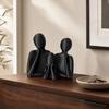 3D Printed Minimalist Figure Statue Plastic Parent-Child Figurine  Modern Home Decor