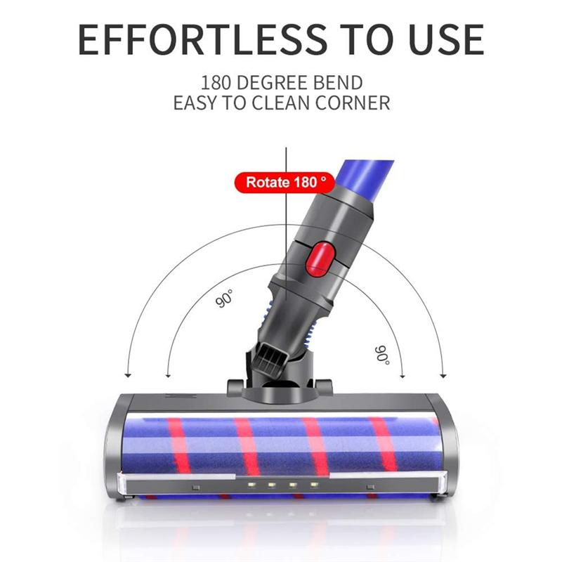 A02V-Floor Brush Head Soft Velvet For Dyson Vacuum Cleaner Accessory Electric Suction Roller Attachment