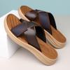 Fashion Street Style Ummer Men Slippers Simple Casual Slides Multi-Style Half Drag Non-Slip Flip Flops Quick Dry Casual Leather Sandals