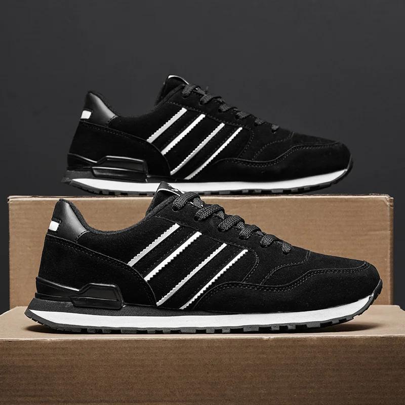 New High Quality Men's Sneakers Leather Casual Shoes Autumn Breathable Men Shoes Male Flat Shoe Men's Casual Shoes