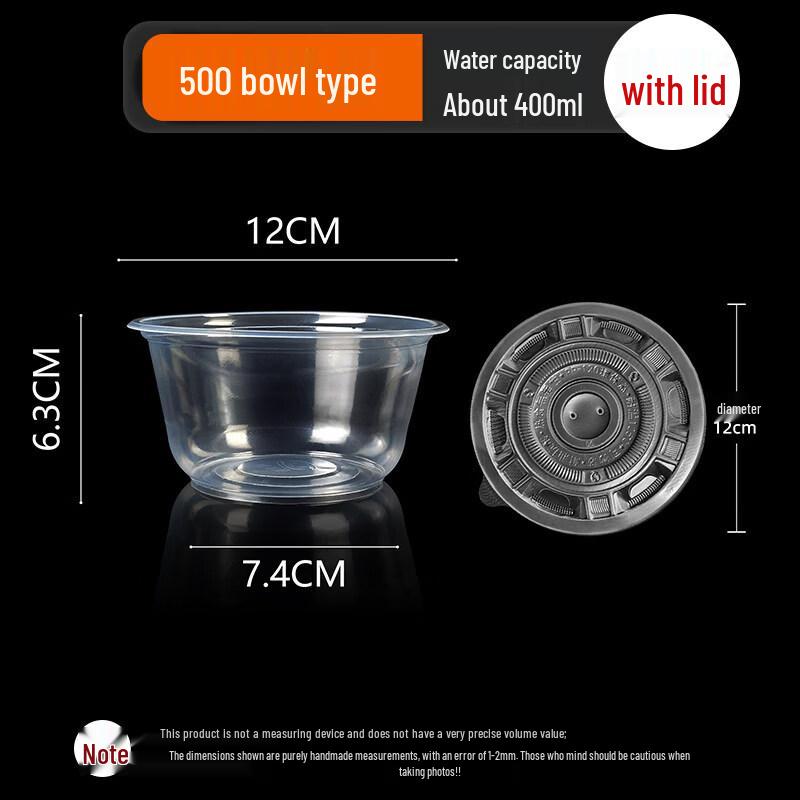 Star Commercial Disposable Round Conical Bowls with Lids
