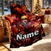 Custom Name Personalized Demon Slayer Print Blanket, Home Decor, Bedroom, Sofa, Camping, Couch, Gifts for Birthday ChristmasEnthusiasts