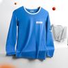 Men's Cotton Autumn Top - Comfortable, Breathable, Close-Fitting, Large Round Neck