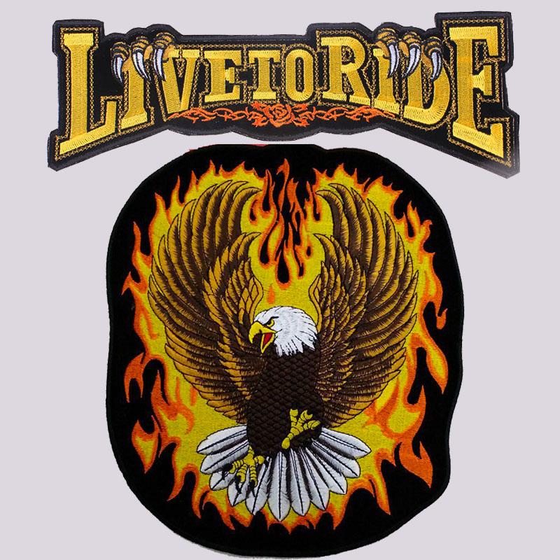 

Патч Череп Мотоцикл Байкер Большой Пришивной Термотрансферная Печать Виниловые Патчи Наклейка для Одежды Куртки DIY Аппликации Моющиеся Патчи