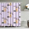 Pet-friendly Bath TimeAdorable Cat Umbrella Shower Curtain Set for Your Home Decor This Catchy and Descriptive Title Highlight