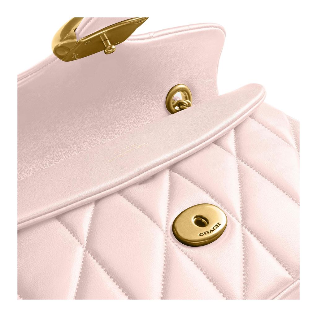 Coach Tabby 26 Gold Klassische Logo-Schnalle Leder Umhängetasche Mittel Rosa Damen Umhängetasche CP150-B4B5