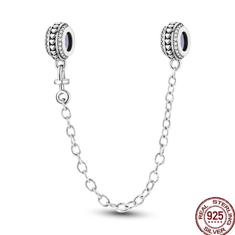 Copper Shiny Zircon Chain Series Beaded Beads Suitable For Pan Original Bracelet Diy Jewelry Gift