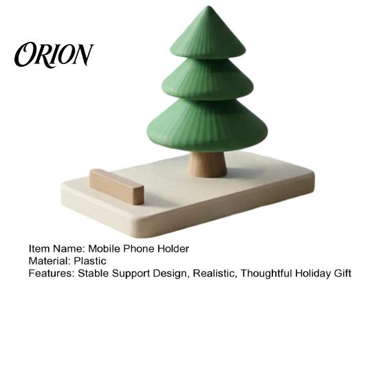 Christmas Gift for Colleagues Tree Phone Stand, 3D Printed Creative Desk Holder Cell Unique Stand Phone, Festive Holiday Desktop Decor Home