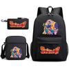 School Season Student Backpack Heat Transfer Backpack Satchel Pencil Bag Three-Piece Set