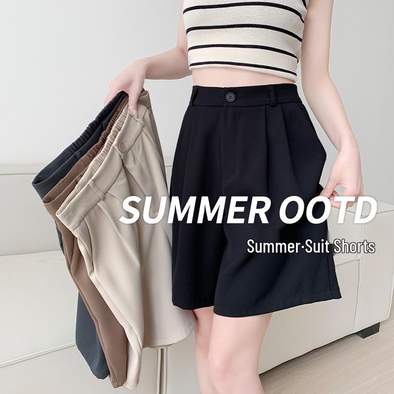 

Women s Black High Waist A-Line Shorts – Summer Slimming, Casual, Loose Fit, Mid-Length, Wide-Leg XL (116-125 jin) хакі