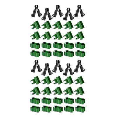 50Pcs Trellis Plant Connectors Clip Garden Trellis Clip Rotatable Rod Connectors for Tomato Cage Plant Stakes