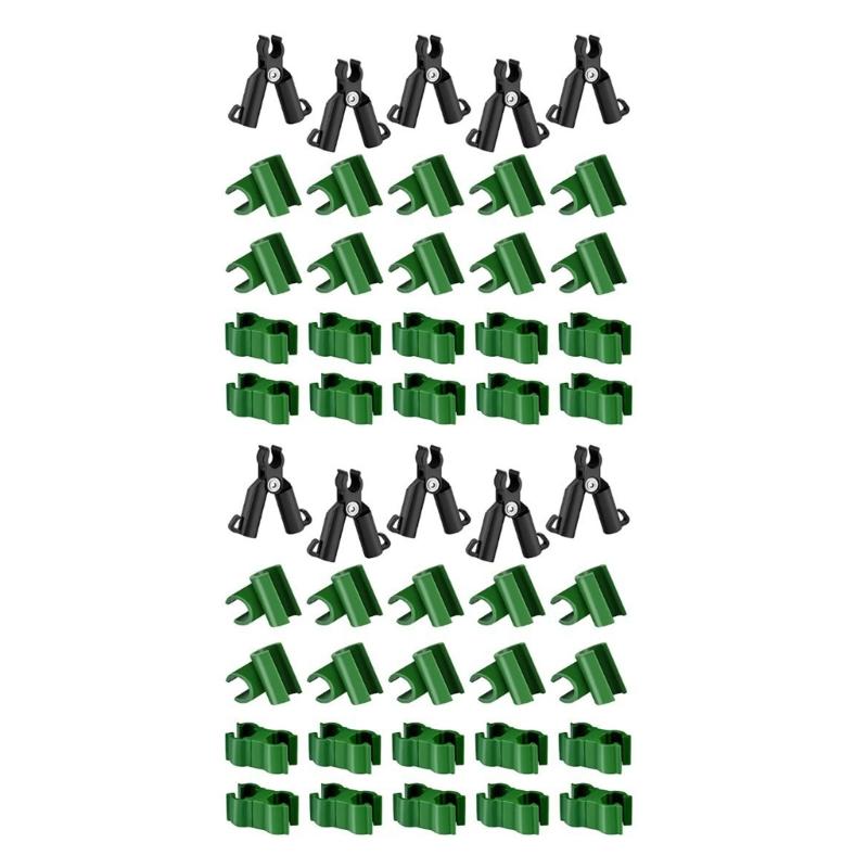 

50Pcs Trellis Plant Connectors Clip Garden Trellis Clip Rotatable Rod Connectors for Tomato Cage Plant Stakes 1