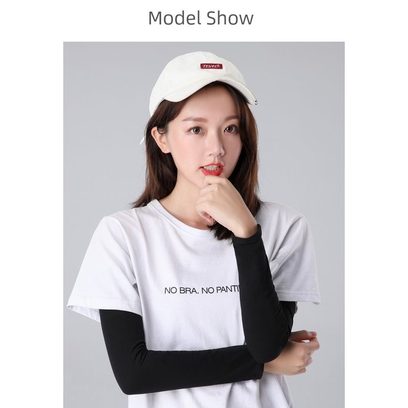 

Women s Driving Arm Cotton Rayon Men s Sun Protection Sleeve Black S