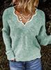 2025 Women's V-neck Knit Pullover Sweater, Many Colors Available