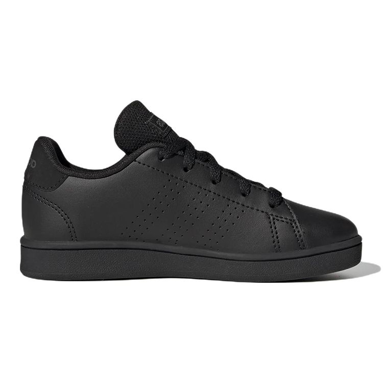 Adidas Neo Advantage K Comfortable Versatile Non-Slip Durable Low-Top Skate Shoes Kids Sneakers Black GW6484