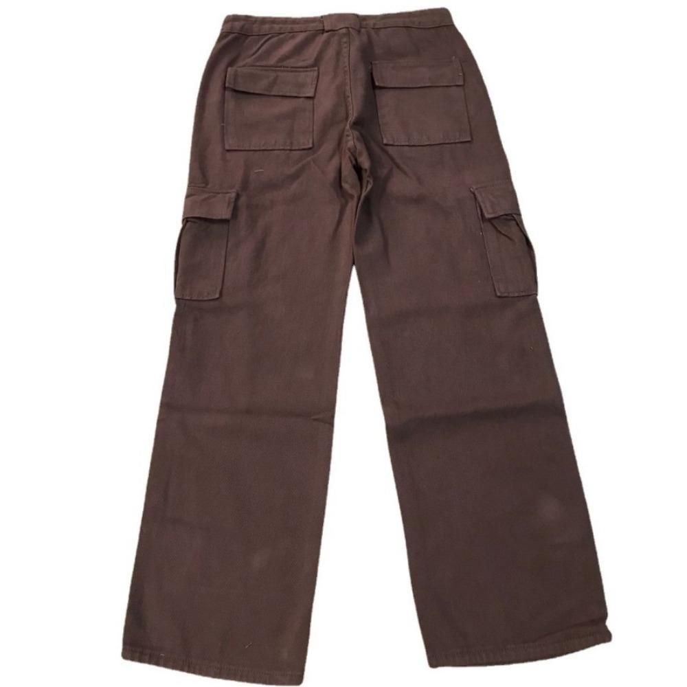 GMXIA Women's Fashion Casual Solid Color Print High Waist Pants & Capris