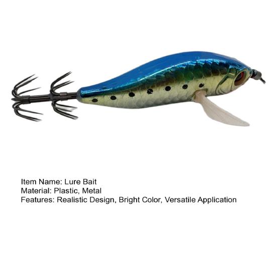 Fishing Lure Bait Sharp Hook Realistic Design Bright Color Fishing Tackle with Barbs Colorful Fishing Lure Kit