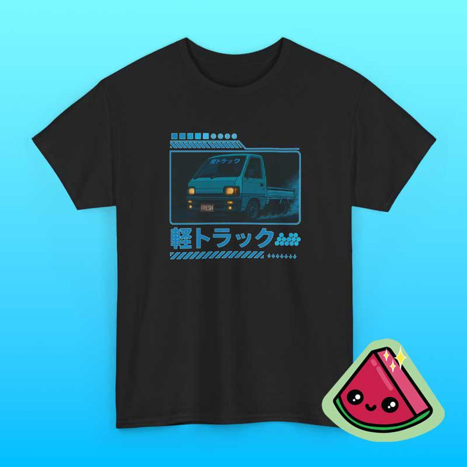 Kei Truck T Shirt, Cyberpunk Japanese Mini Truck Tee, JDM Streetwear Shirt, Japan Truck Top 2XL