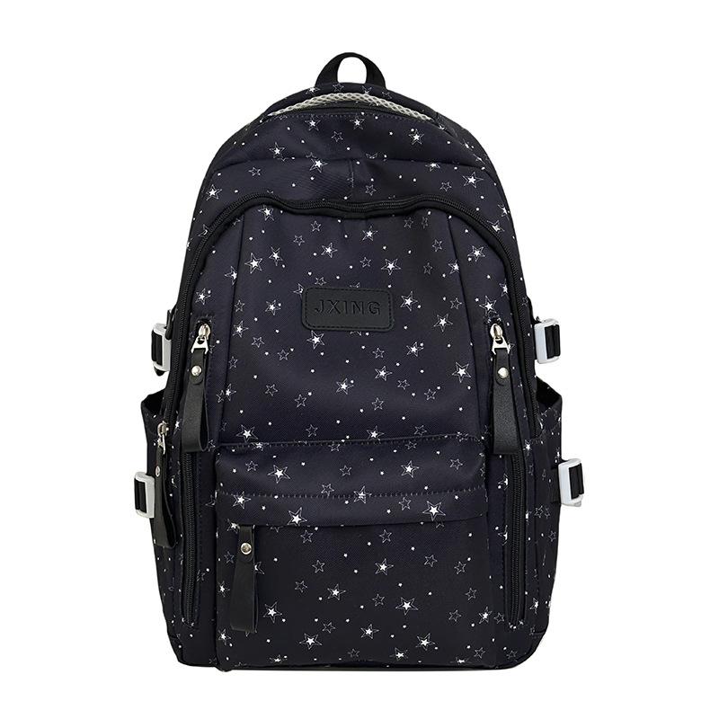 Schoolbag Schoolbag Japanese Ins New High-value Fresh and Sweet Star Backpack for Junior High School Students Casual and Lightweight Backpack