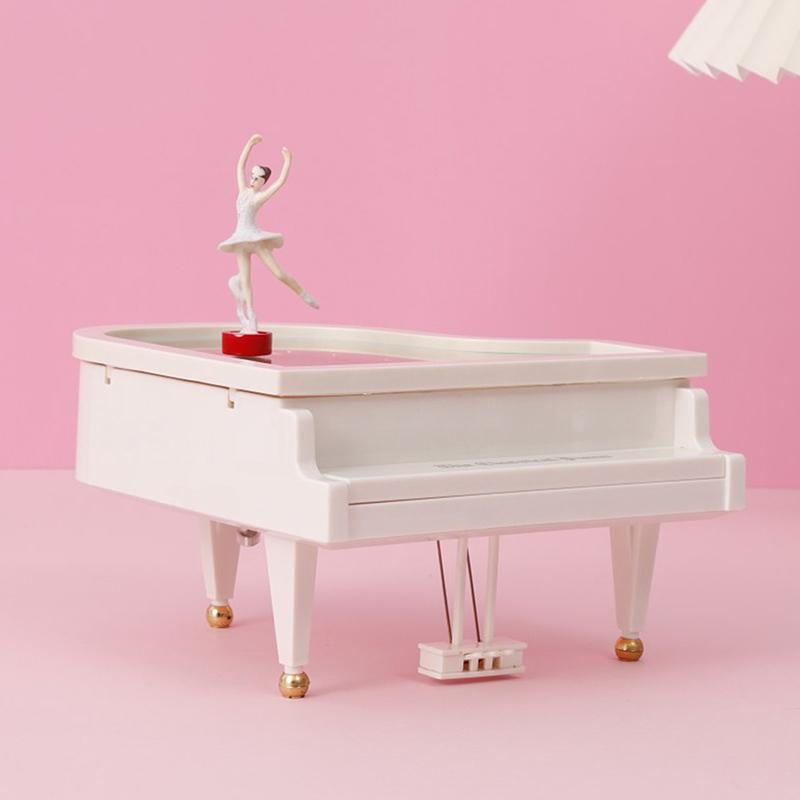 Dancing Ballerina Elegant Music Box Romantic Classic Piano Musical Box Exquisite Creative Eco-Friendly For Birthday Wedding Gift
